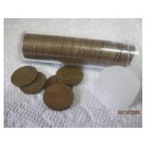 Roll Wheat Pennies 1909-1958