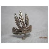 Sterling Hemp Leaf Ring | 7
