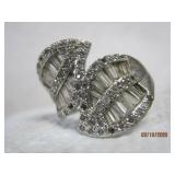 Sterling Rhinestone Baguette Ring | 9