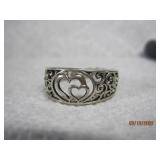 Sterling Open Cut Out Hearts | 9