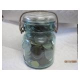 Foreign Coin Jar - maybe silver