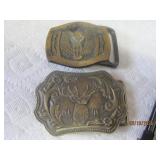 Stag deer + Patrol Belt Buckles