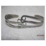 Sterling Art Deco Cuff Bracelet | 6.25'