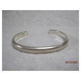 Sterling Marked Cuff Bangle Bracelet | 21.8 gr |