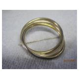 Sterling Gold + Silver Tone Pin | 2'