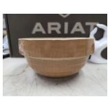 McCoy Pottery brown stoneware mixing bowl