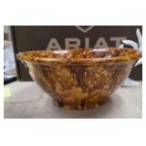 antique yellowware mixing bowl featuring a