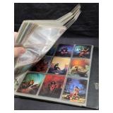 Vintage fantasy art trading cards featuring the