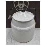 antique Western Stoneware Weir Seal crock