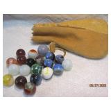 Lot Marbles w/ Bag - |