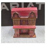 Vintage Wicker House Trinket Box