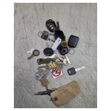 vintage lot of miscellaneous automotive keys