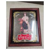 vintage 1994 Coca-Cola Lillian Nordica pub mirror