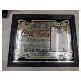vintage Coca-Cola advertising reversed painted