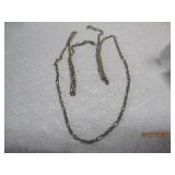 Sterling Long Small Link Necklace | 30