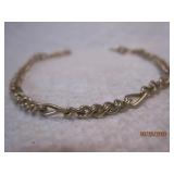 10k Solid Yellow Gold Chain Bracelet | 7.5