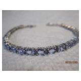 Sterling Light Purple tennis Bracelet | 8