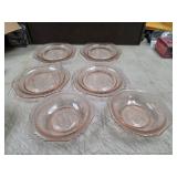 VTG Hazel Atlas Pink FlorentinE LOT