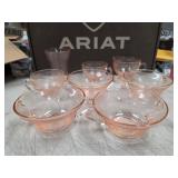 VTG Hazel Atlas Pink FlorentinE LOT