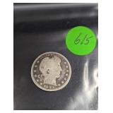 Barber Quarter Dollar 1893