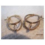 Sterling Gold tone earrings | 1.-