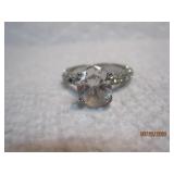 Sterling Cut Solitaire Ring | 7