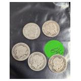 (5) Barber Dimes