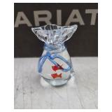 Elegant Goldfish Bag Glass Decorative Murano