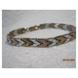 Sterling tutone Band Bracelet | 7