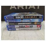 SONY PLAYSTATION PS4 GAMES LOT