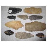 Ancient Arrowhead Points + Knives |