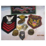 Lot Military Pins & Patches |