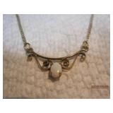 12K GF Lavalie Fire Opal Necklace | 16