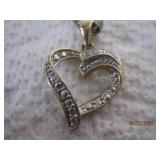 Sterling Italy heart Necklace | 18
