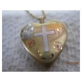 12k GF heart Locket + Chain | 24'