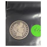 Barber Half Dollar       1909