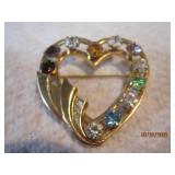 12K GF Heart Pin | 1.5