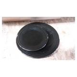 box of black dishes