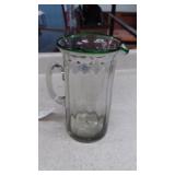 blown glass pitcher