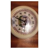 Thomas Brother thermometer, cow clock & wall oil