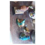 assorted vintage animal figurines
