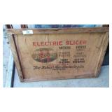 advertising sign & electric slicer