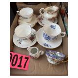 Flat of Fine Bone China cups and saucers