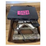 Philips DVD player and camo flashlight