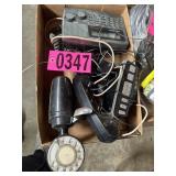 Old style phone and alarm clocks