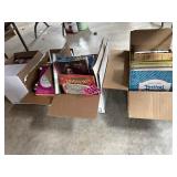 (3) Boxes assorted books