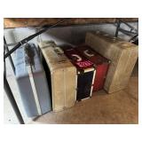(5) Vintage suitcases