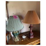 (2) Table lamps