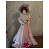 Franklin Heirloom Dolls, porcelain victorian doll