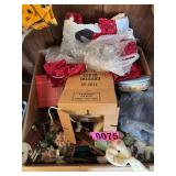 Lg. box of asst. home decor